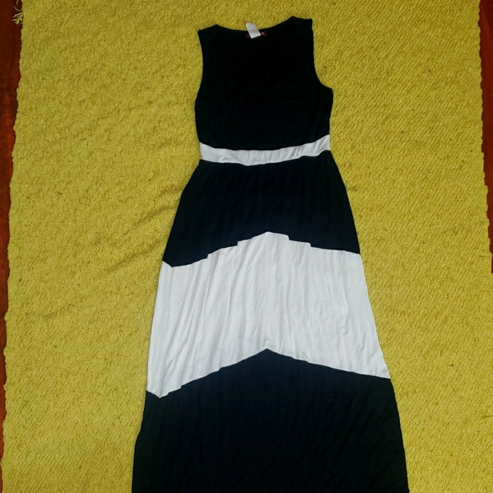 Stripes Long causal loose dress